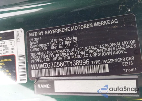 2012 Mini Cooper S Clubman z USA, uszkodzony, nr VIN WMWZG3C56CTY38996